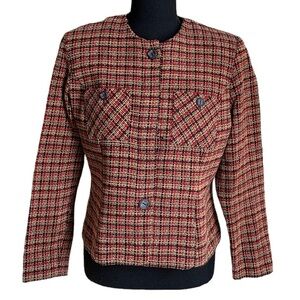 Halmode Petites Button Down Blazer Size 8